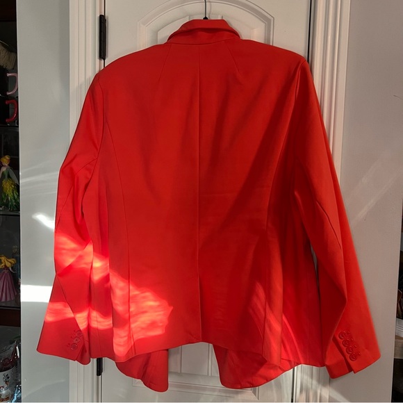 Lane Bryant Bright Orange Blazer size 24 - Picture 2 of 6